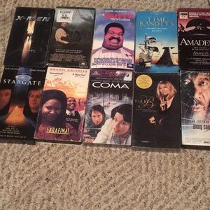 Vintage 10 videocassettes and three are still sealed